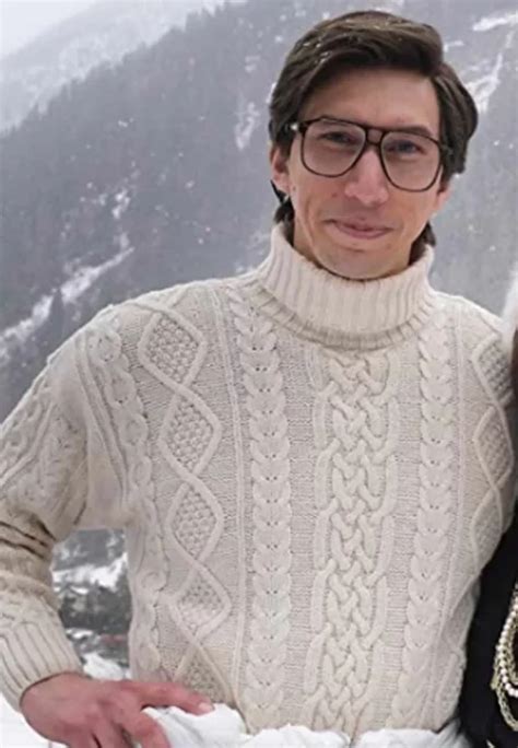 house of gucci adam driver sweater|Where to Buy Adam Driver's House of Gucci Sweater .